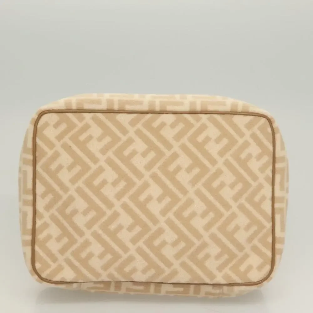 Fendi Zucca Vanity Pouch Beige
